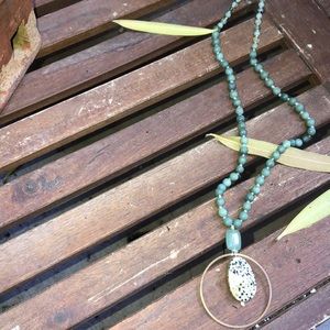 Anthropology long necklace
